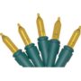 ” 100 Light Super Bright String Light – Green/Gold – 27′